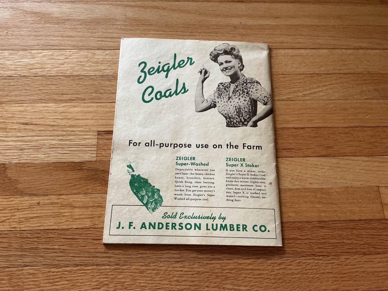 1947 Farm Acct. Record Book – J. F. Anderson Lumber Co. Minnesota, Iowa, Dakotas