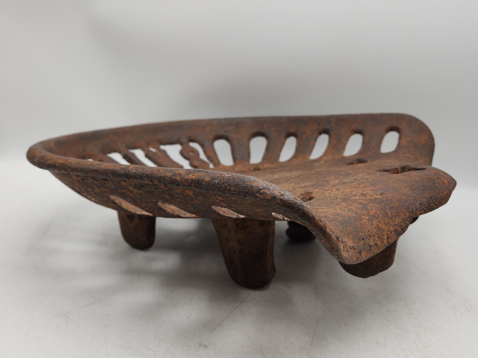 Vintage/Antique Dains Tractor Plow Implement Farm Equipment Seat Cast Iron Metal
