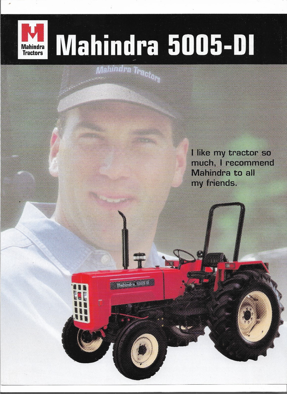 Original OEM Mahindra 5005-DI Tractor Sales Brochure Spec Specifications Sheet