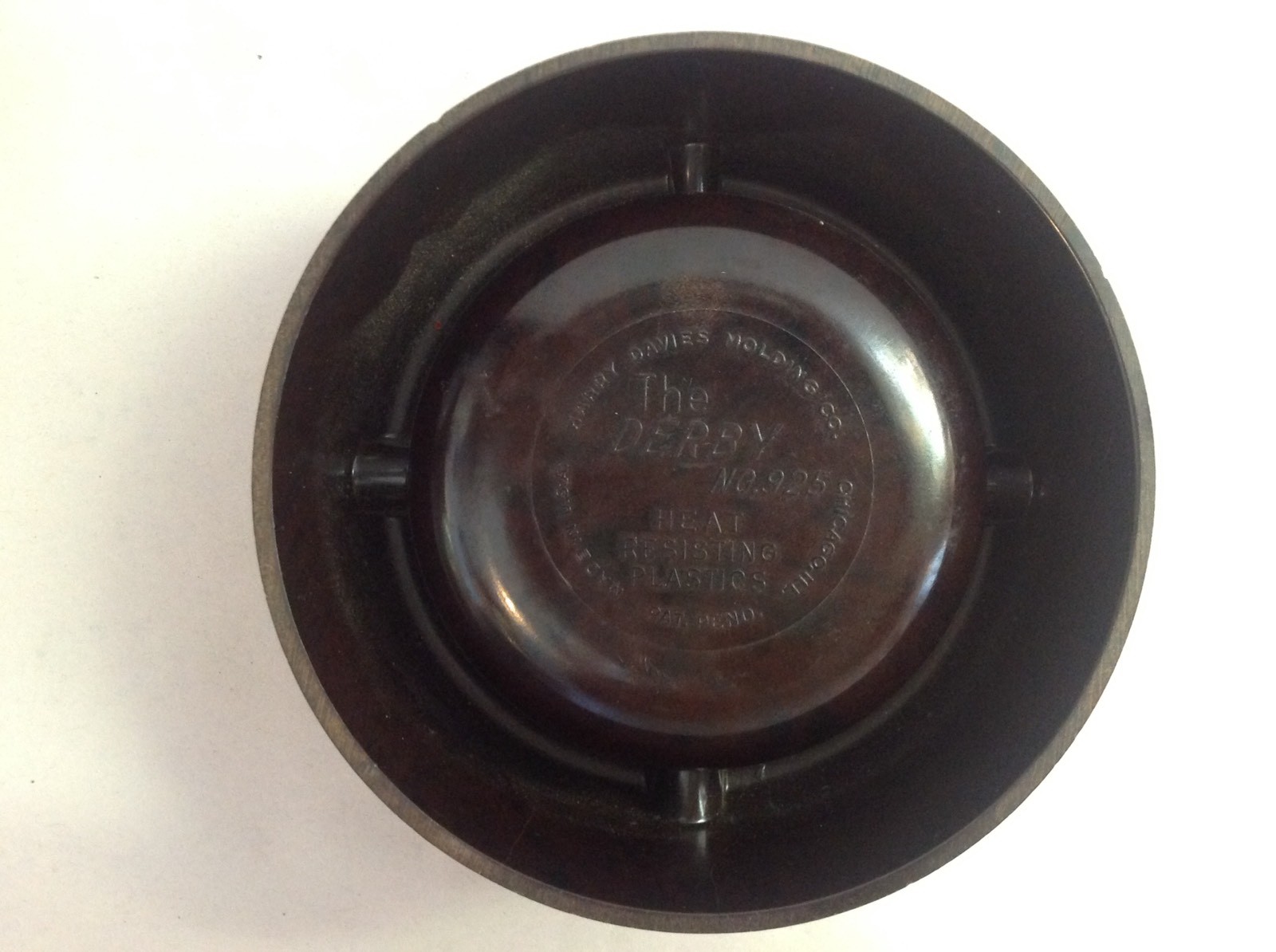 Schaffer Implement Ortonville, Minn, Catalin Ashtray Called The Derby