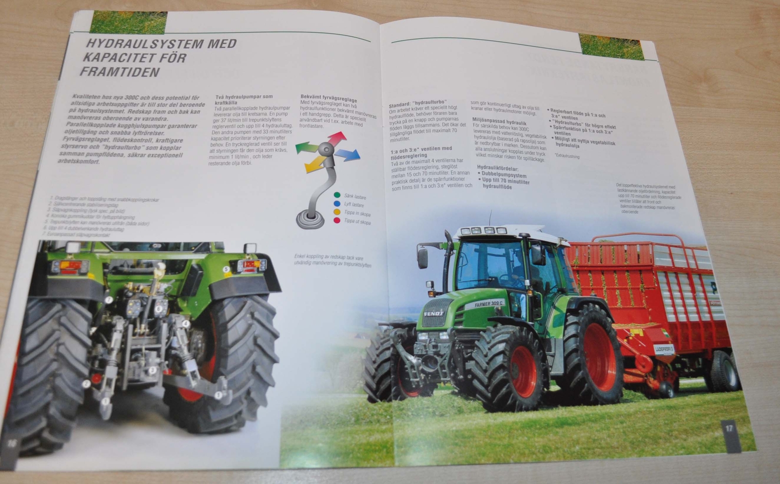 Fendt 307 308 309 Farmer Tractor Agricultural Brochure Prospekt Sweden