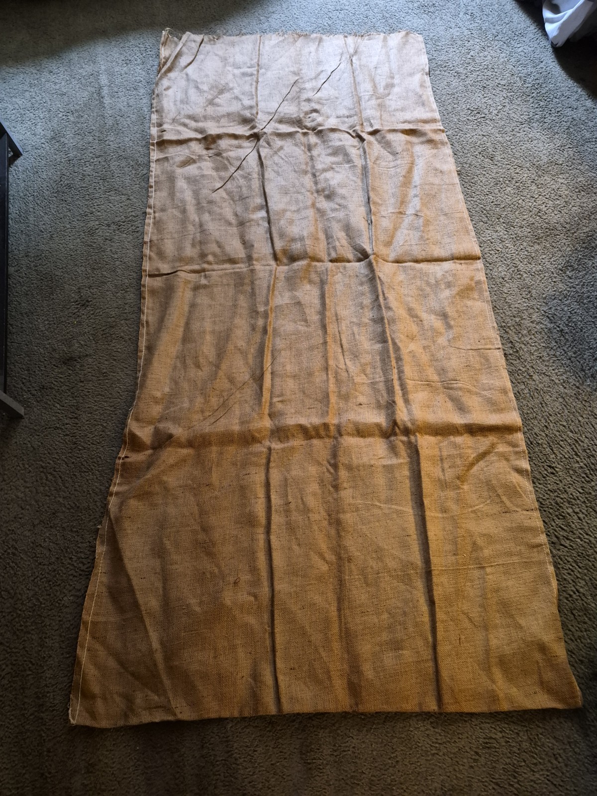 Vtg Extra Large Burlap Bag Gunny Sack Wisconsin Wool Growers Milwaukee 40×90