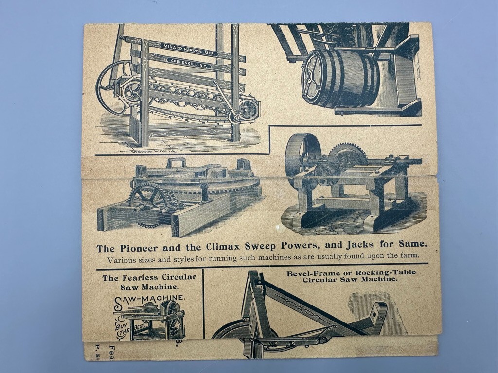 1880s EMPIRE Ag Works STEAM ENGINE Thresher SILO Saw FARM ADVERTISING Brochure
