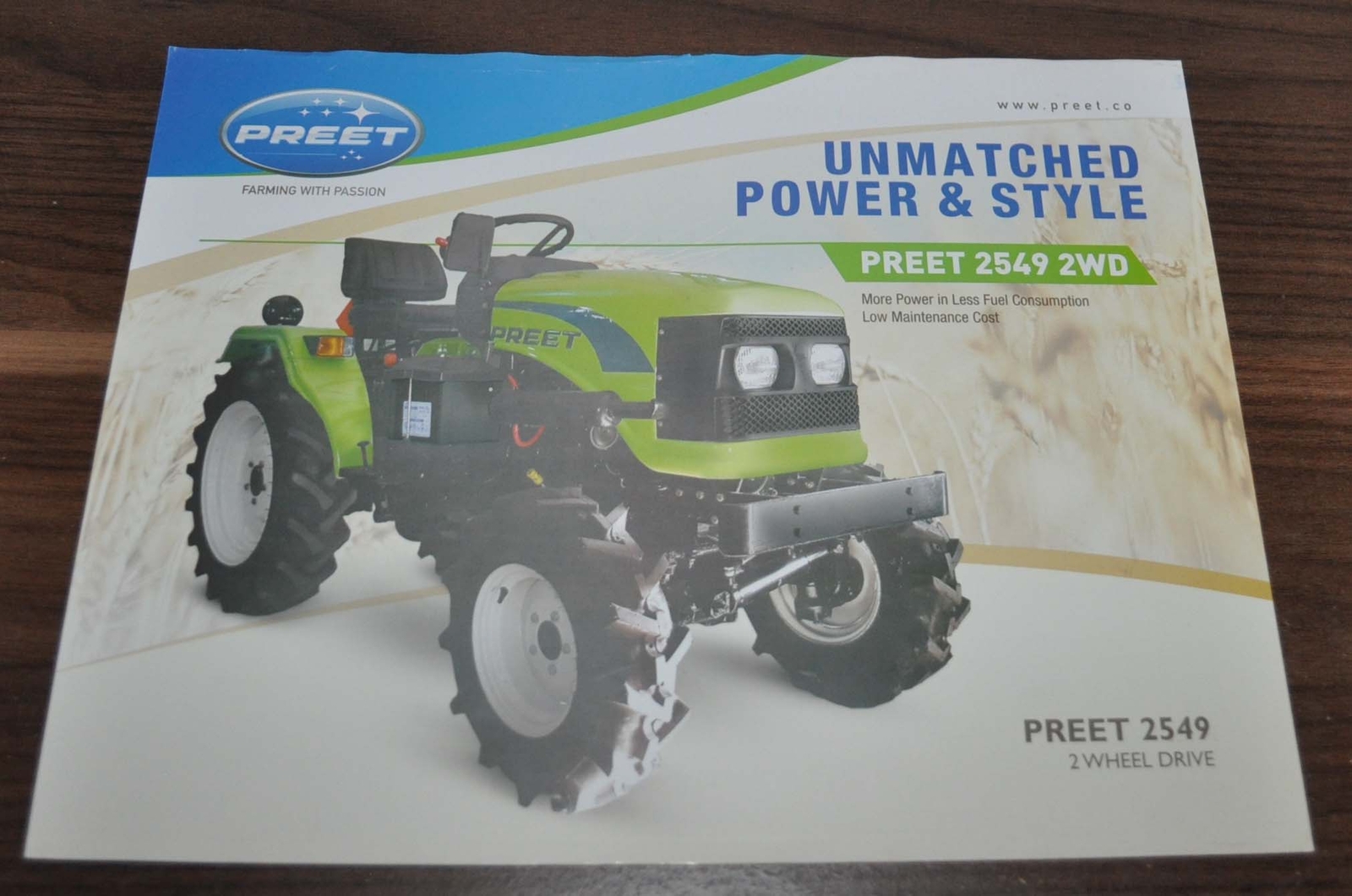 Preet Tractor India Brochure Prospekt