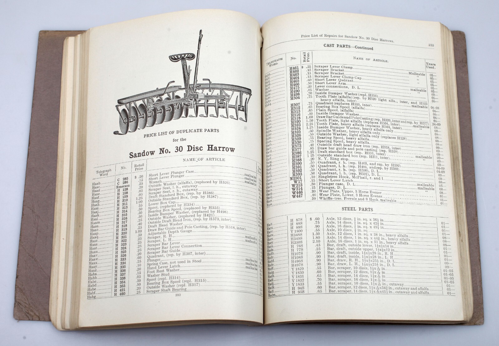 Vintage 1910-11 Emerson Brantingham Farm Implement Catalog and Price List