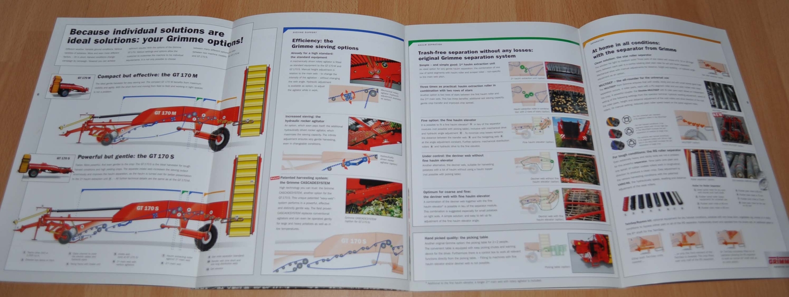 Grimme GT 170 Potato Harvesting Agricultural Brochure Prospekt