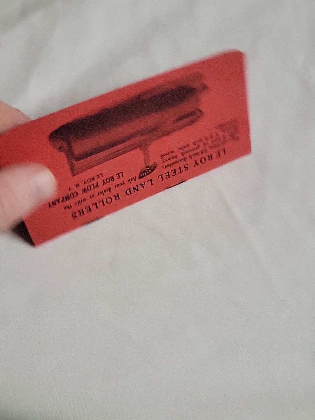 1920’s Le Roy Walking Plows Rare Mint Shape Advertising Memorabilia Bright Color