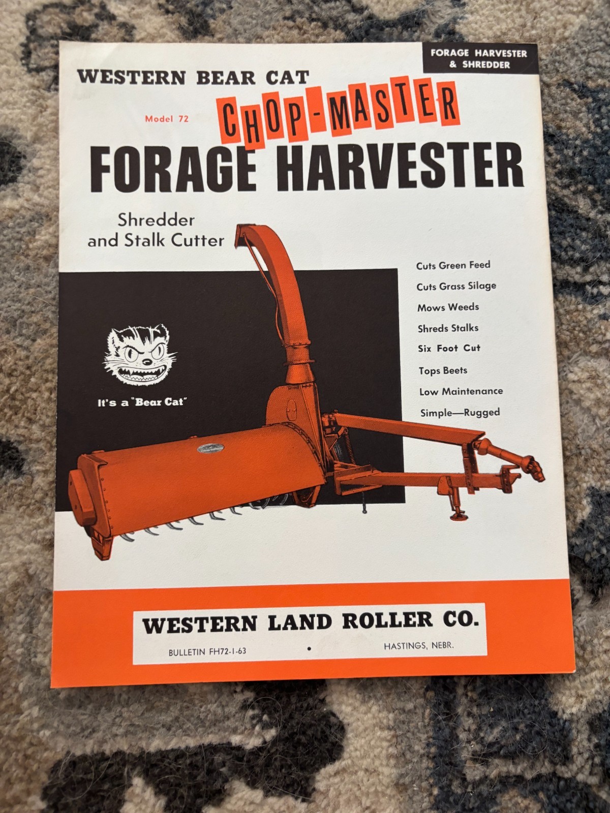 Western Bearcat Chop-Master Forage Harvester Brochure FCCA25