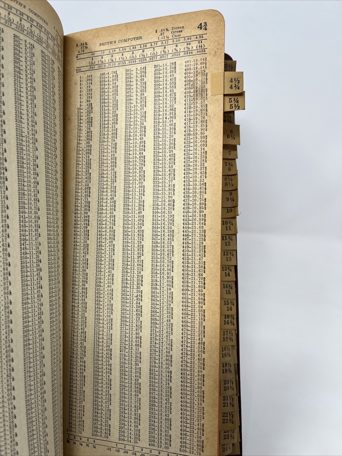 Vtg Butterfat Calculator Book 1940s Smith&rsquo;s Computer Commodities