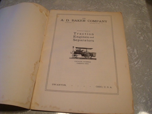 Threshing Machines Baker Engines Threshers, Catalog 22