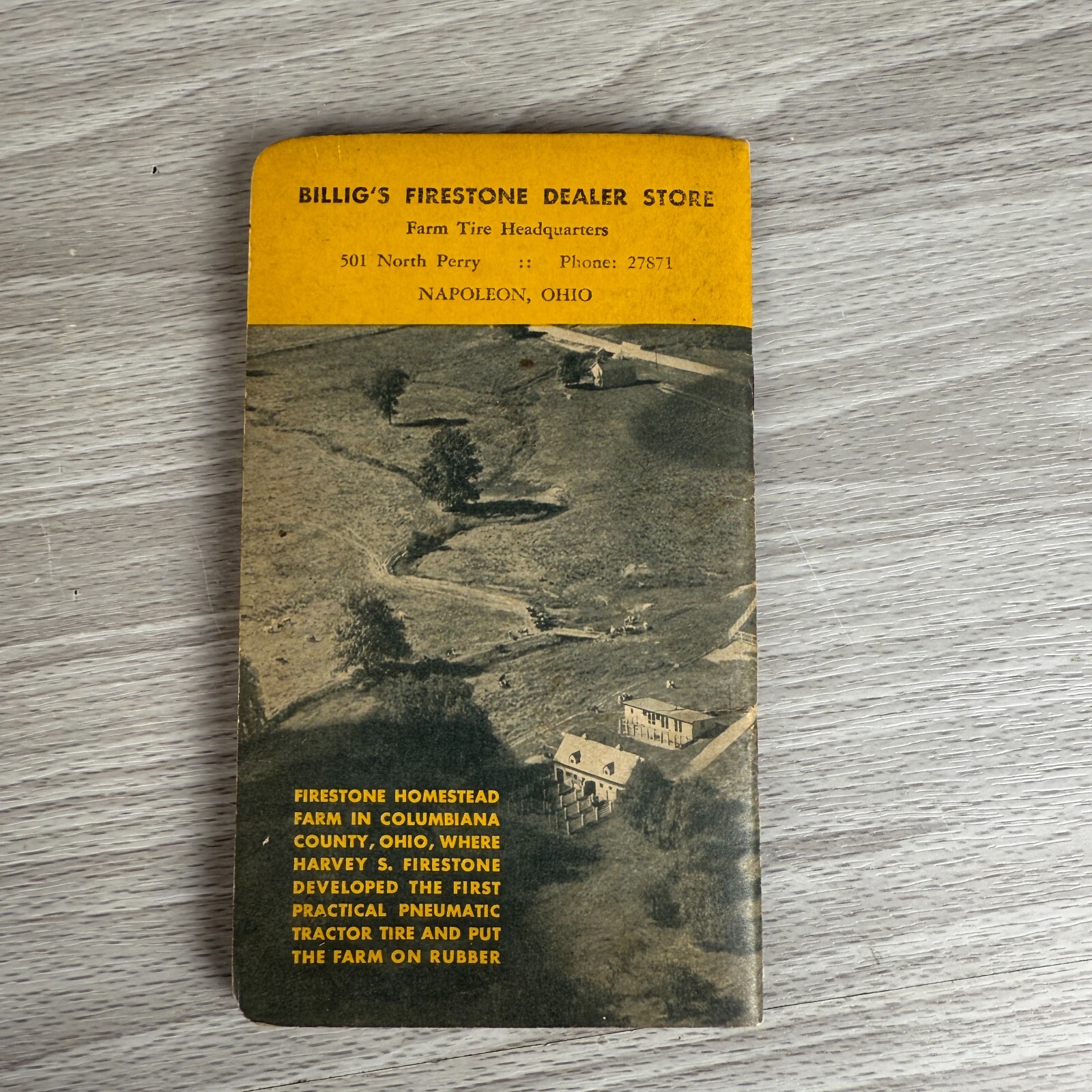 Vtg Notebook 1946 Firestone Farm Guide Book Income Expense Records USED WRITING