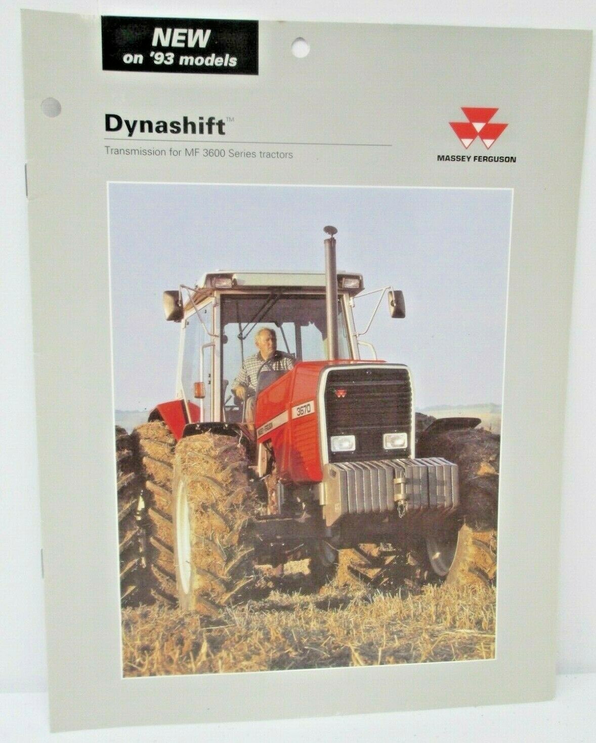 Massey Ferguson Dynashift Transmission for MF 3600 Series Tractors Brochure 1993