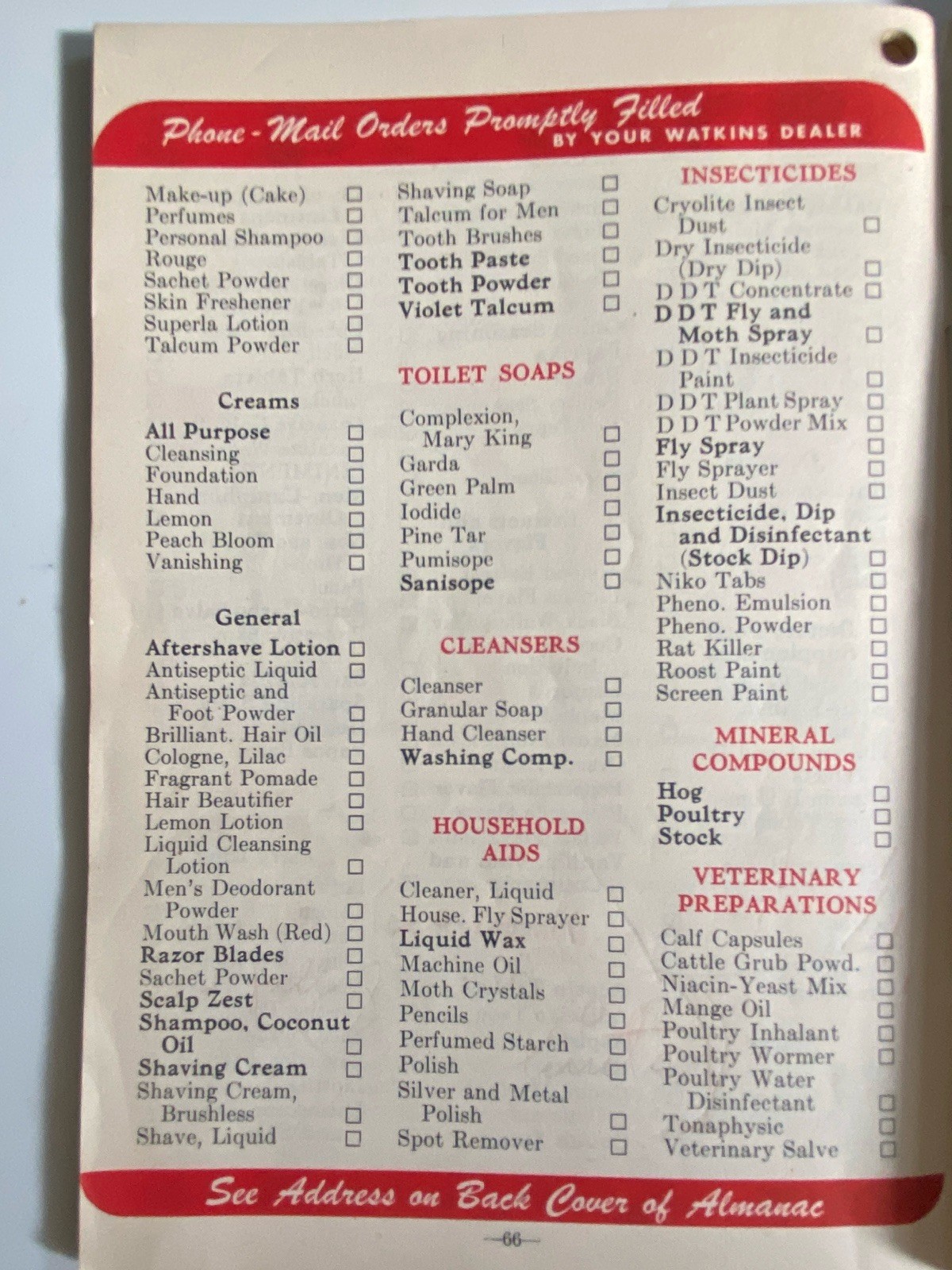 1947 Watkins Almanac Farm Hints Moon Phases Farming Techniques Planting Crops PB