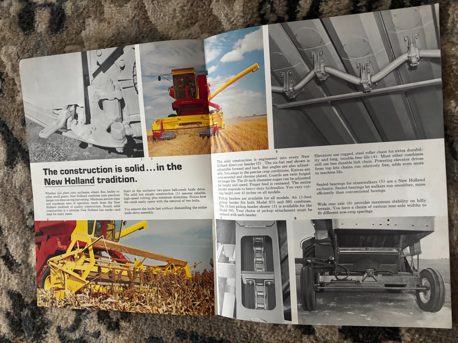 New Holland 975 985 995 Combine For 1970 Brochure DCPA26
