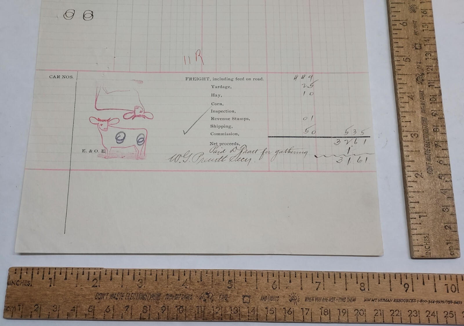 1899 ROSENBAUM BROS & CO Commission Merchants – RECEIPT – listing #7446