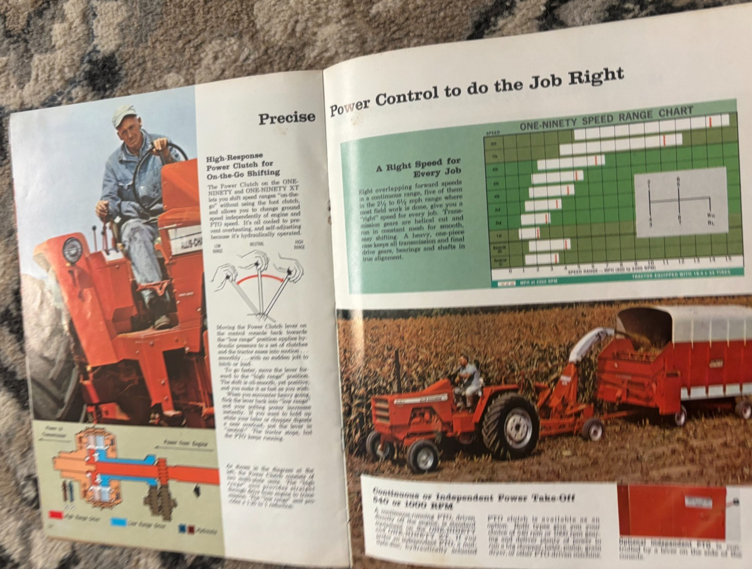 Allis Chalmers 190 190XT Tractor For 1966 Brochure DCPA26