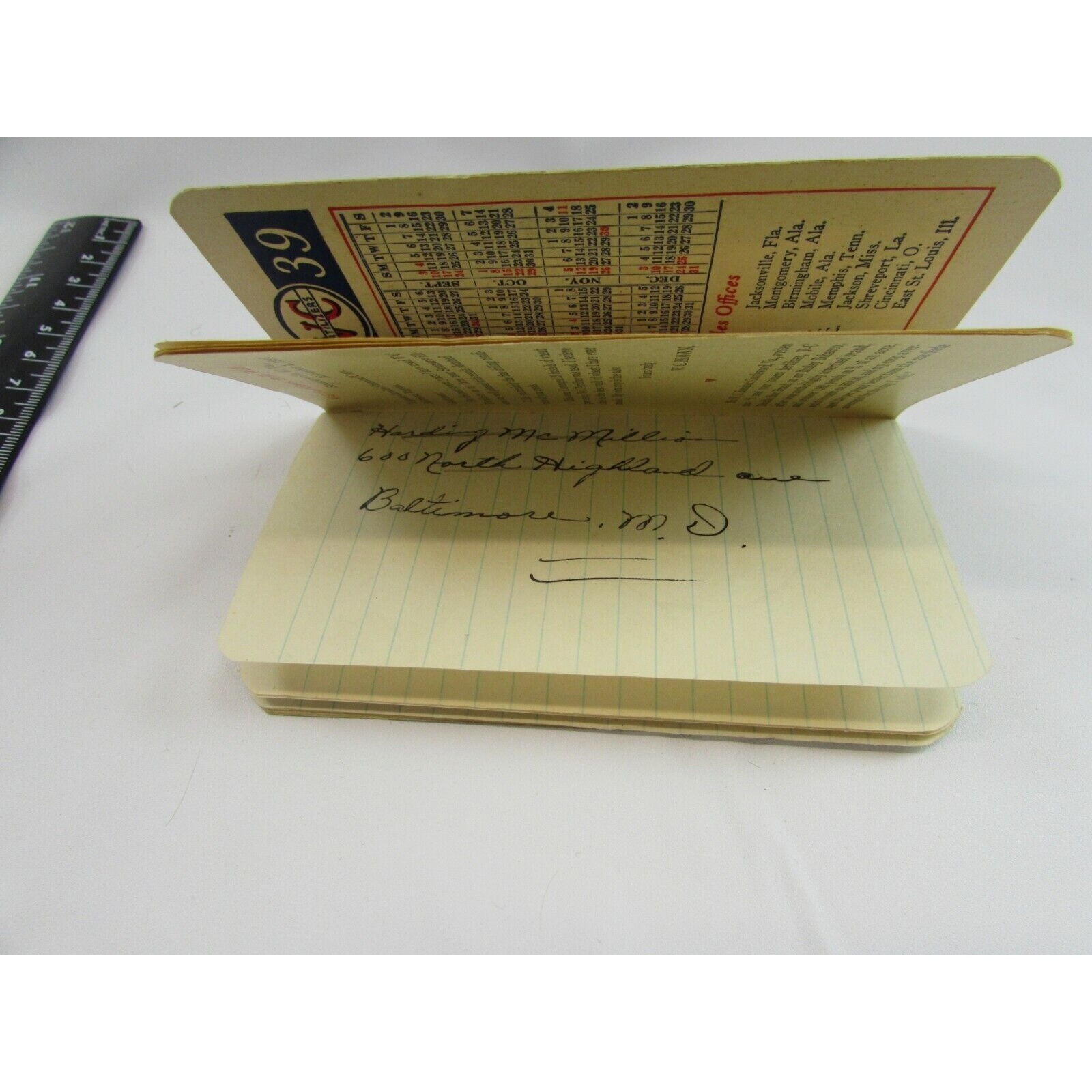 VINTAGE 1940&rsquo;s VC FERTILIZERS NOTEBOOK VIRGINIA CAROLINA CHEMICAL Co 32453