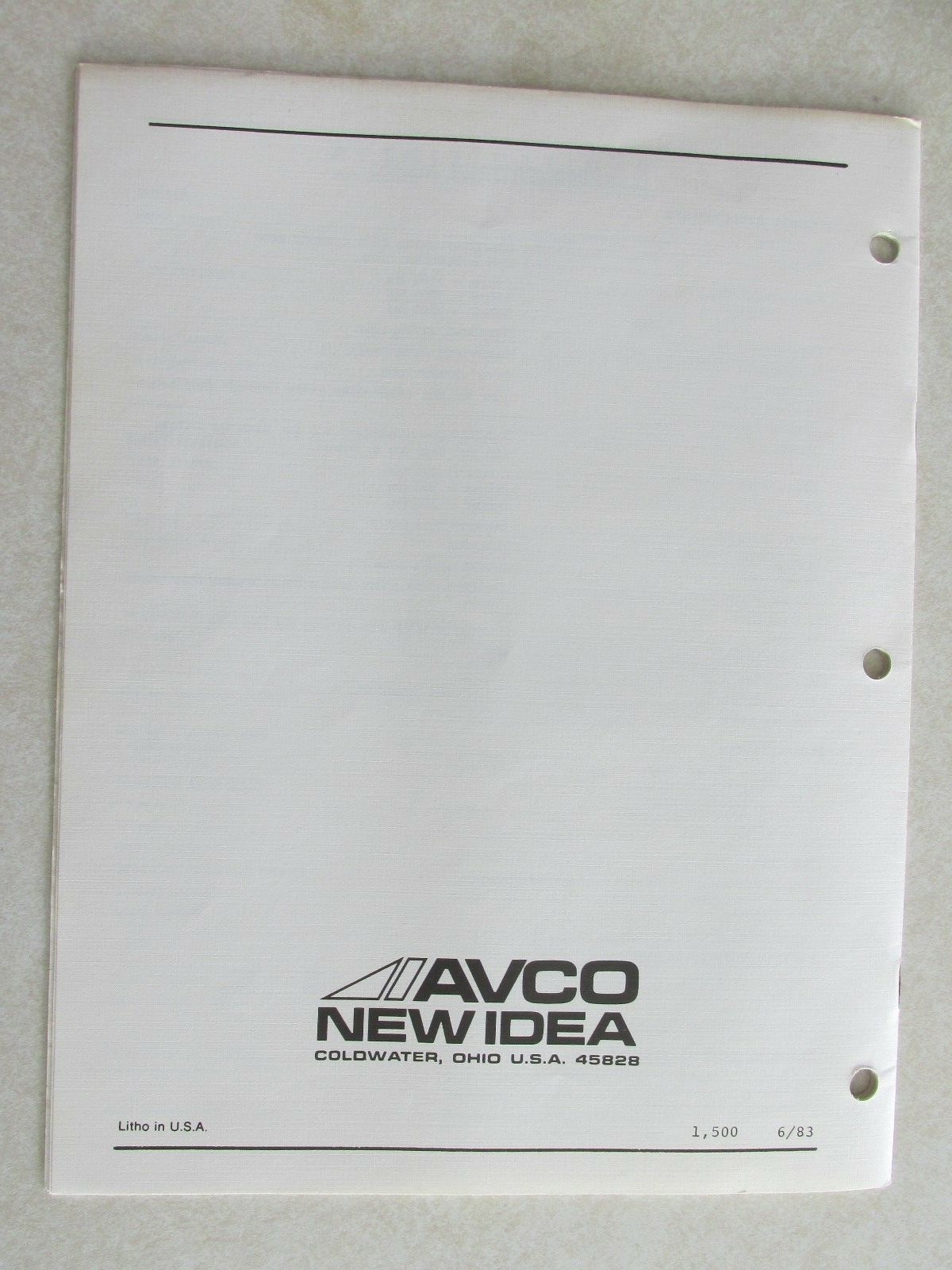 MBF23 AVCO New Idea Farm Equipment Product Information 900 series planter