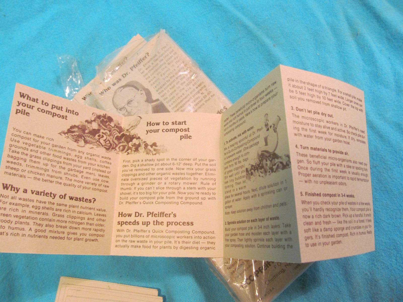 80+ GENERAL COMPOST CORP GCC-PFEIFFER LABORATORIES PAMPHLETS CHEMUNG NY
