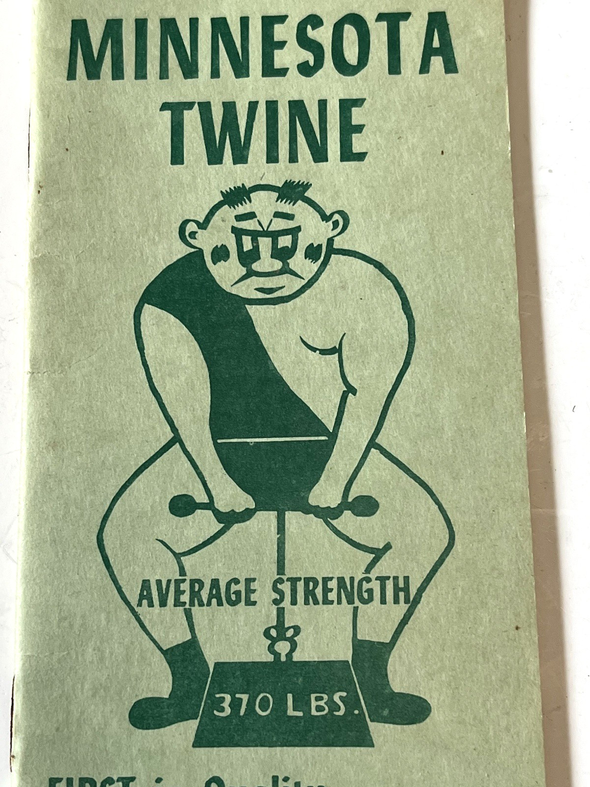 Vintage Minnesota Twine Memo Pad Notebook State Prison Advertising Farm MN