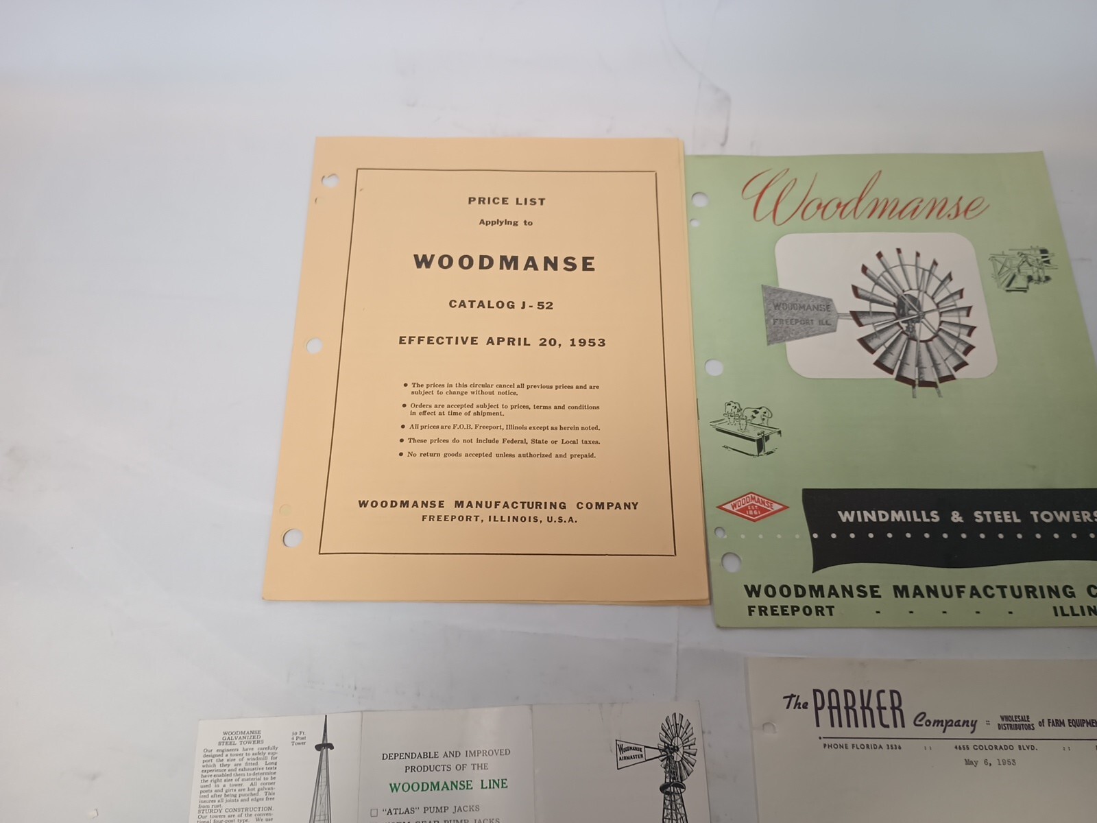 Lot Of Vintage Original Advertising Brochures Agriculture Woodmanse G94 4