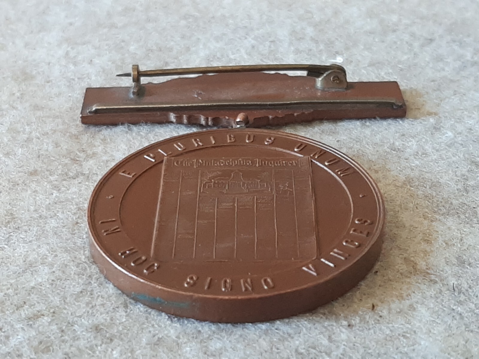 Vintage Champion Medal Best Bird Poultry Chicken Philadelphia Inquirer Award