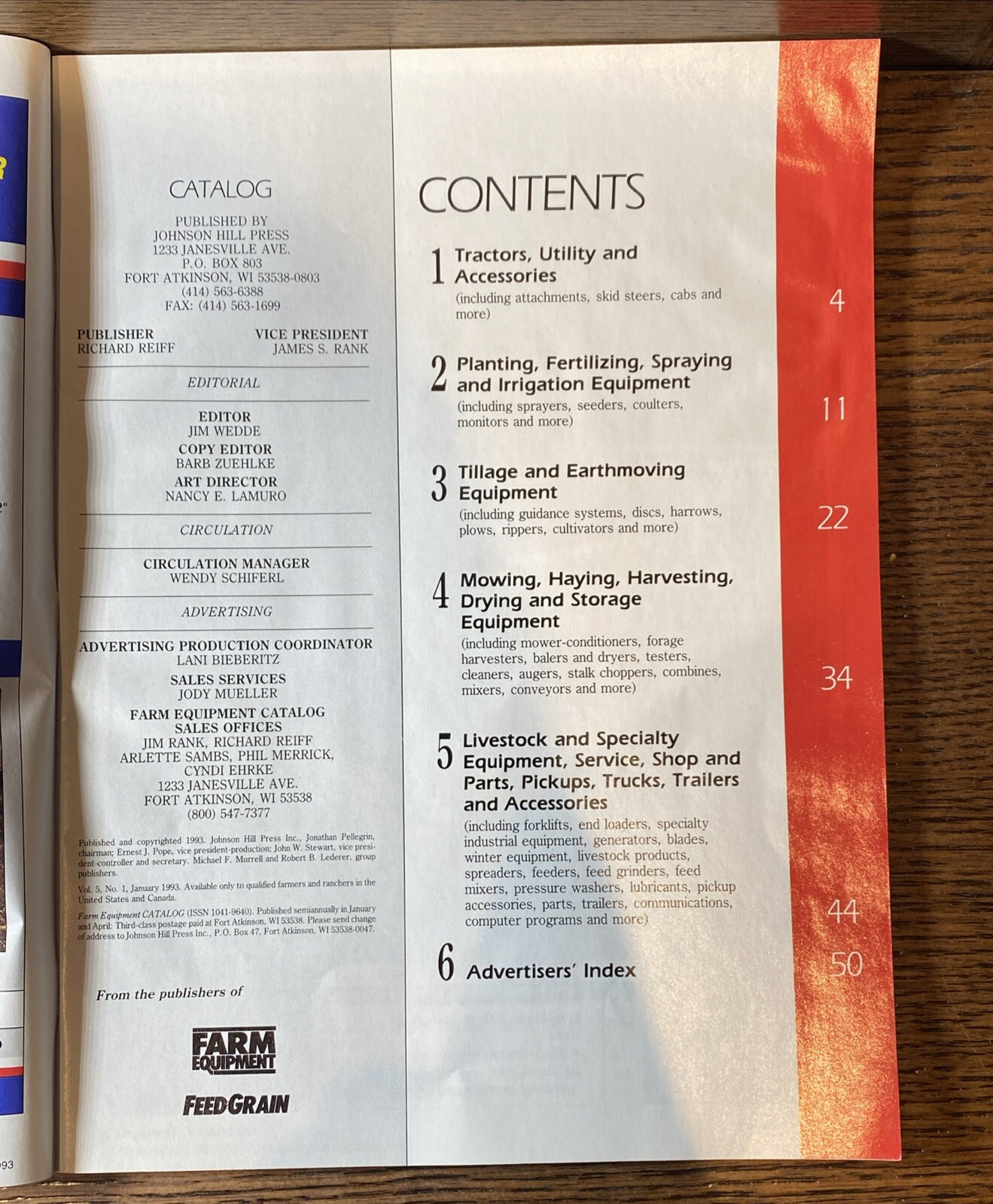 Vintage Farm Equipment Catalog January 1993 Livestock Crops Grain Buyer&rsquo;s Guide