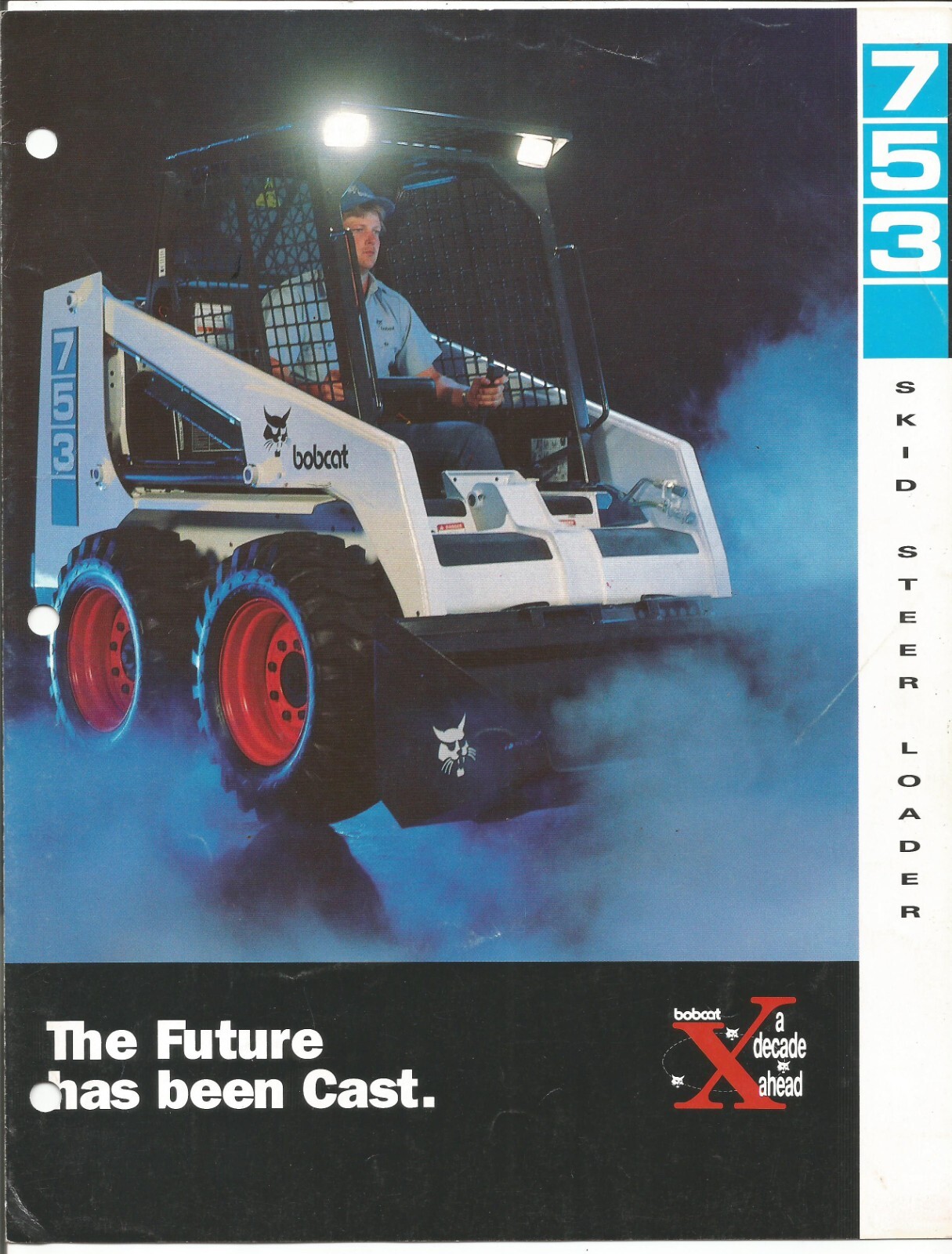 Original Bobcat 753 Skid Steer Loader Sales Brochure Form # Kn-30M-1190-#3054-F