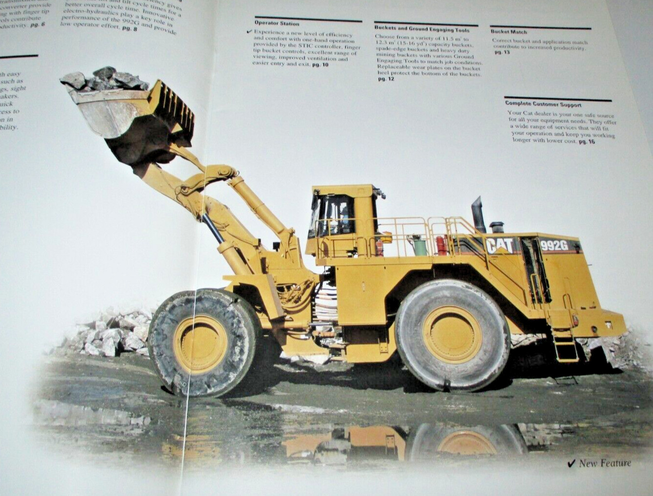 *Caterpillar 992G Wheel Loader Sale Brochure Literature AEHQ5526 2003 ORIGINAL!