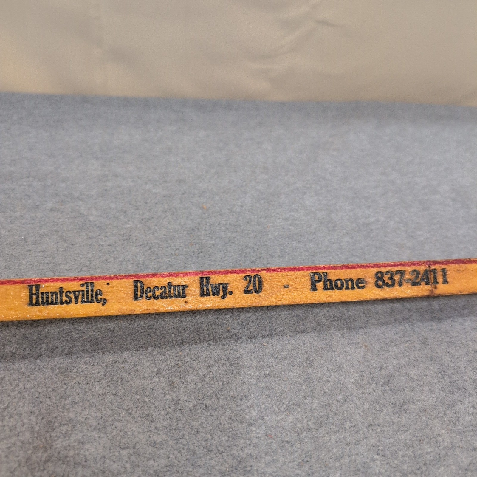 Vintage Joe Money Machinery Co Inc Alabama Advertising Wooden Yardstick Ruler