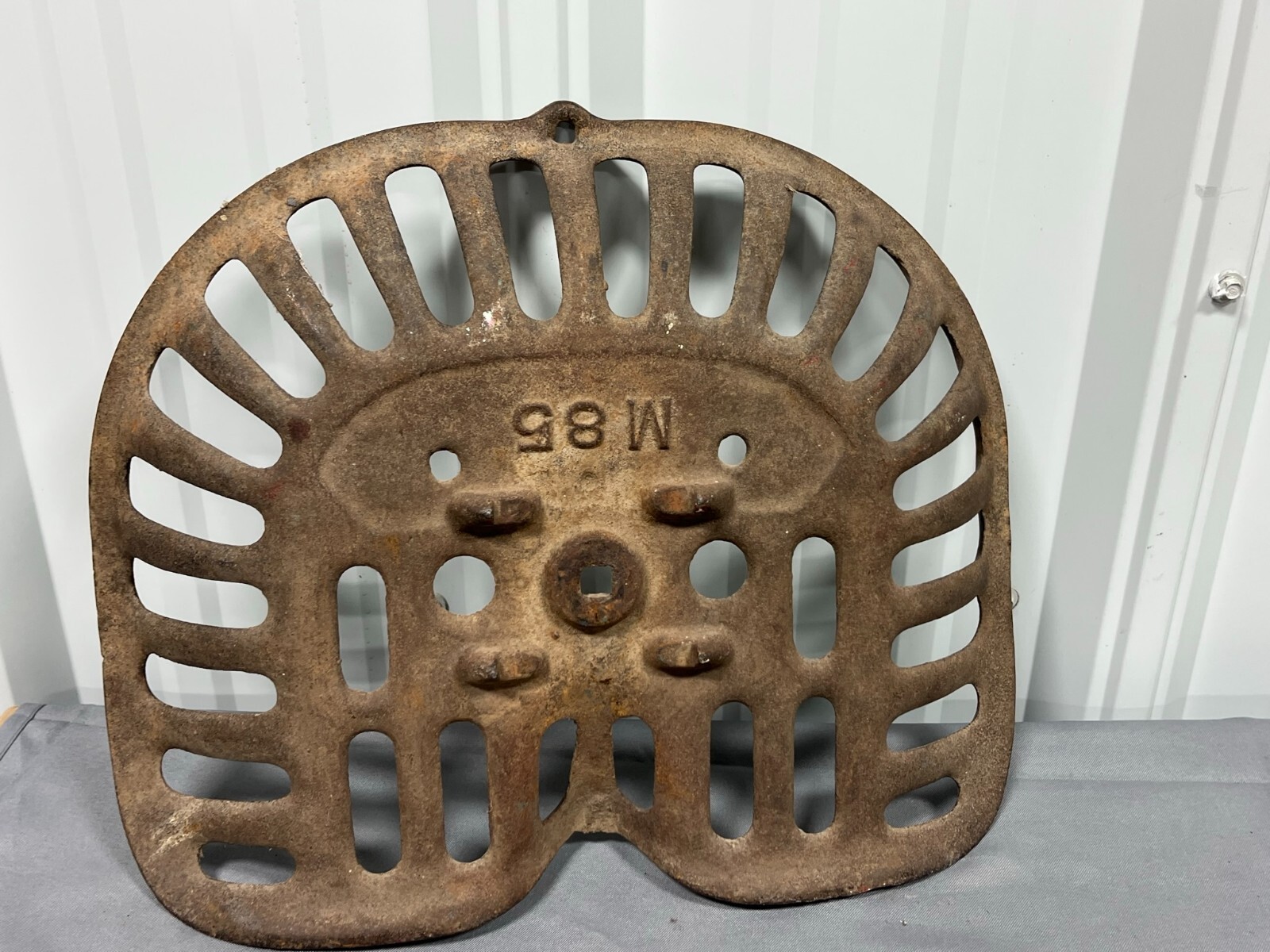 Vintage STODDARD Cast Iron Seat Implement Equipment Mower Plow DAYTON Ohio
