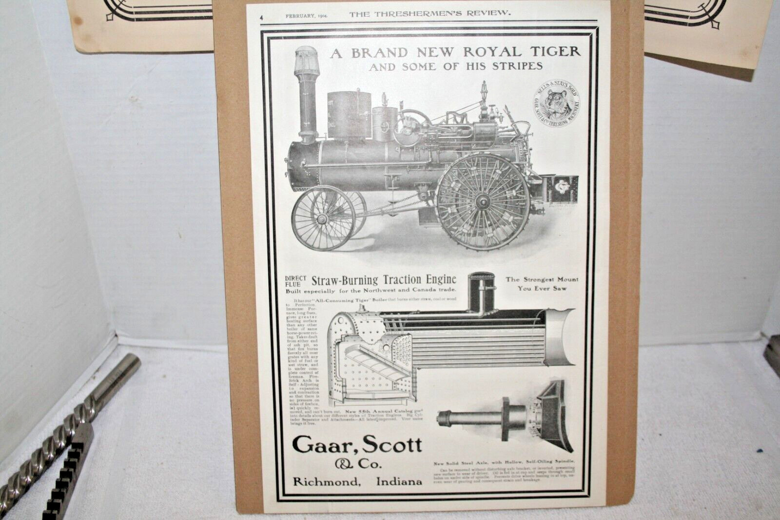 GARR, SCOTT TRACTON ENGINE