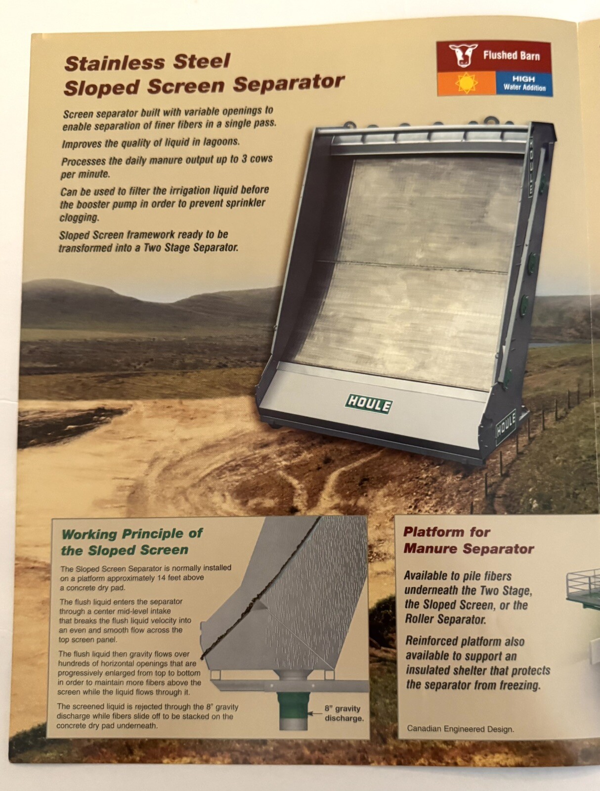 Houle Manure Separators 2006 Dealer Sales Brochure Agriculture Farm Tool