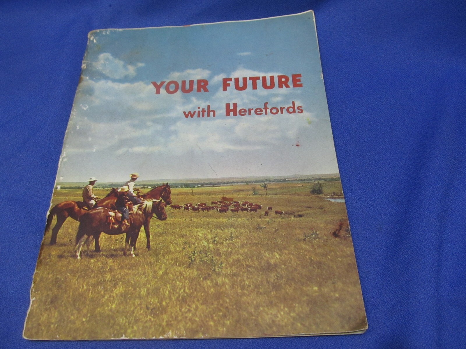 Your Future With Herefords Vintage Cattle Book Beef Cows American Association
