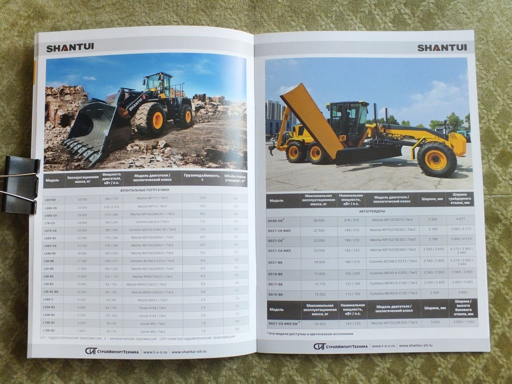 SHANTUI Trucks Bulldozer Excavator Graider Construction Equipment Brochure 2025
