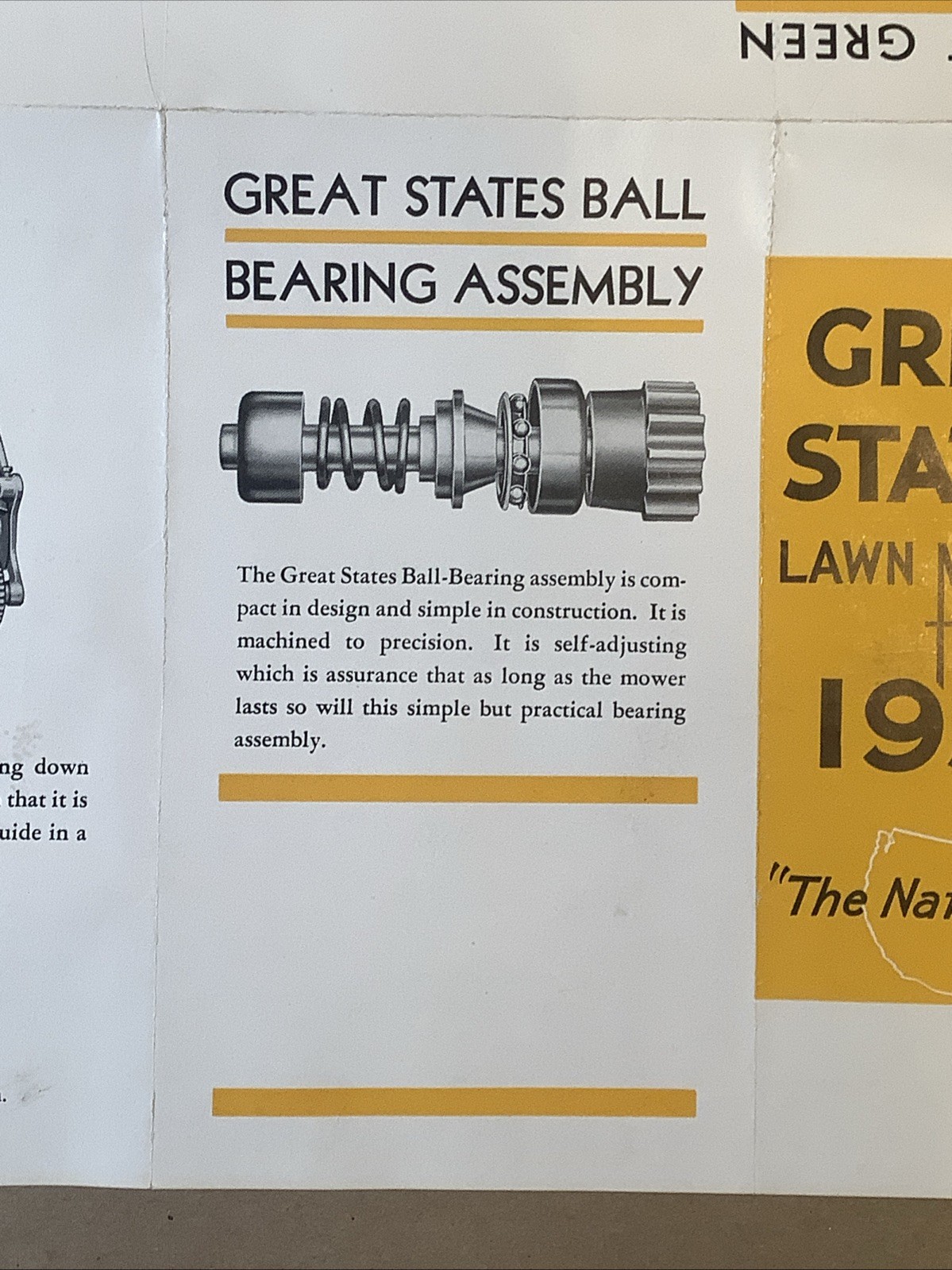 Vintage 1932 Great States Lawnmowers Brochure Great States Corp IN INV-P0959￼