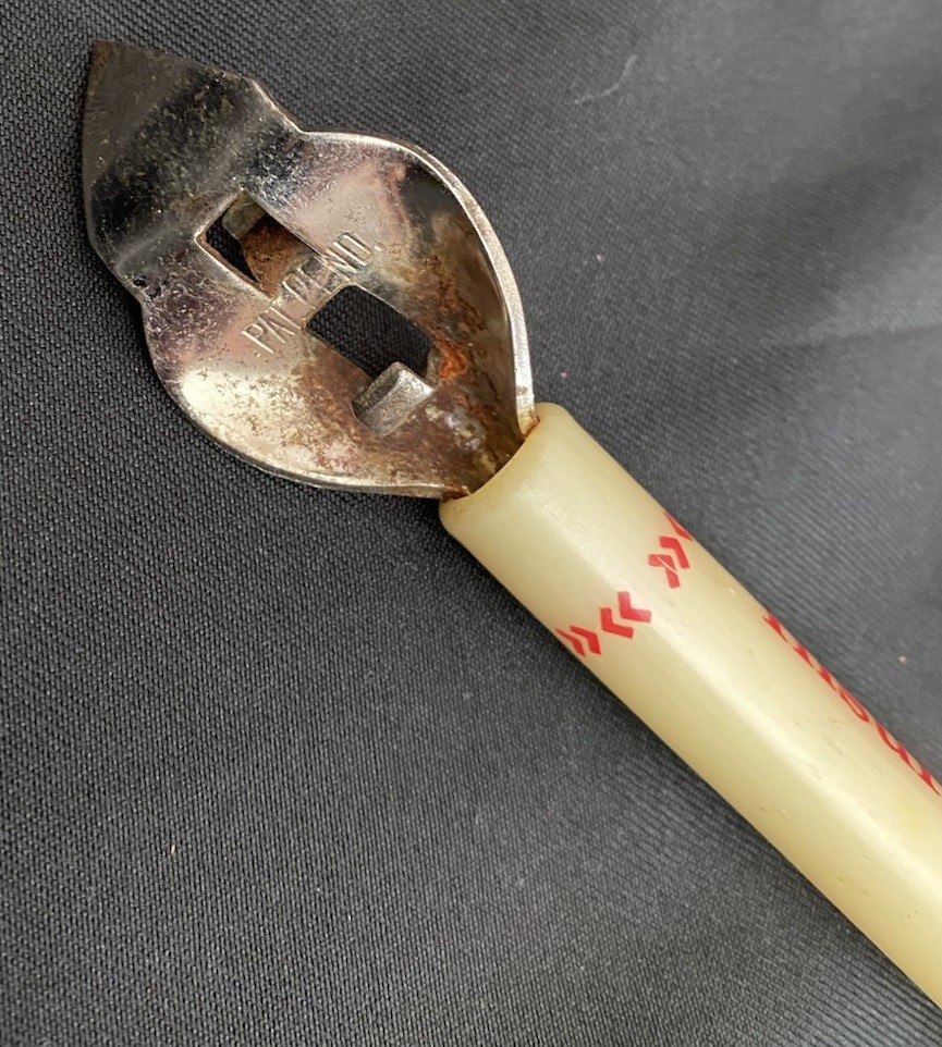 Vintage Farm Bureau 6&Prime; Bottle Can Opener Promo Tool with Rusted Top