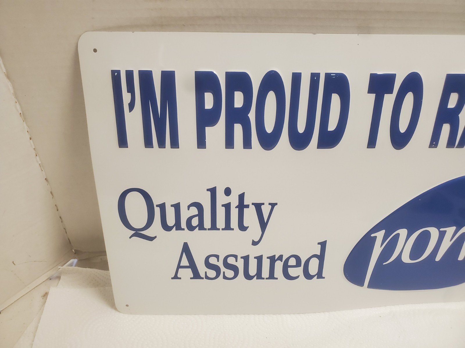 18&Prime; X 12&Prime; Metal Sign I&rsquo;m Proud To Raise Quality Assured Pork Farm Decor