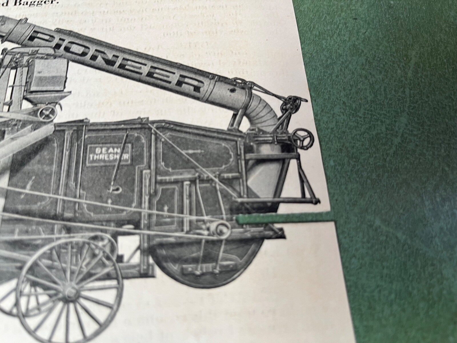 Original Pioneer Thresher Single Page Brochure