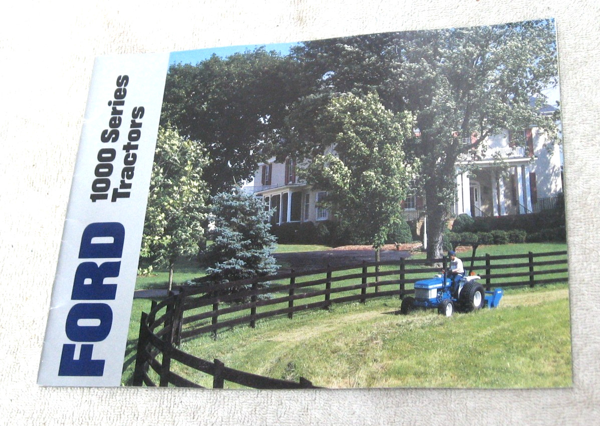 VINTAGE 1986 FORD TRACTOR BROCHURE 1000 SERIES 1110 1210 1310 1510 1710 1910
