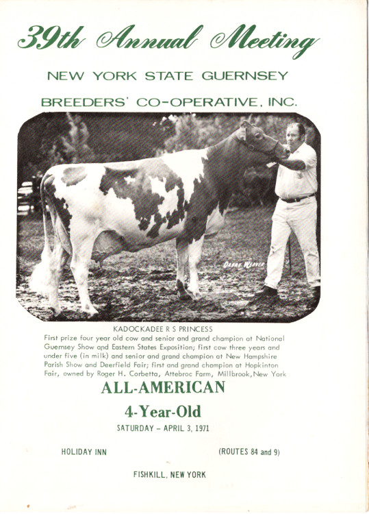 New York State Guernsey Breeders&rsquo; Co-Operative, Inxc. 39th Annual, Fishkill, NY