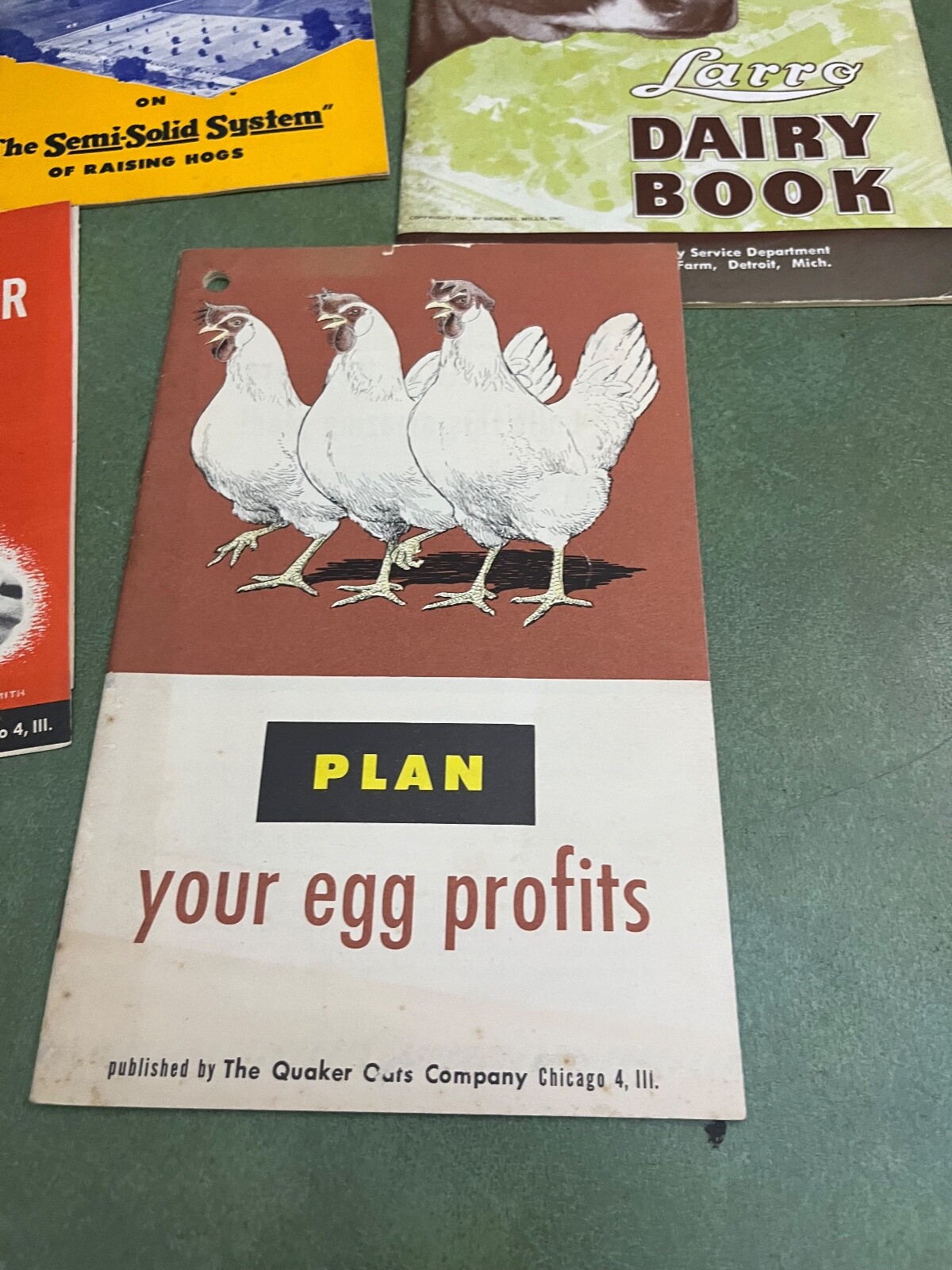 Lot Of Original Brochures On Raising Farm Animals Purina Quaker Oats Larro