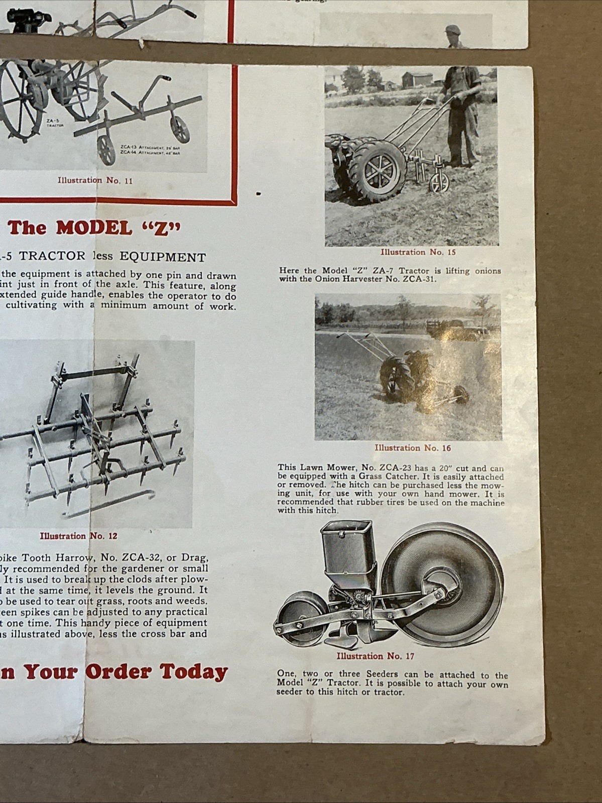 Vintage 1940s Power Model Z Brochure Price Lists And Letter INV-P1026
