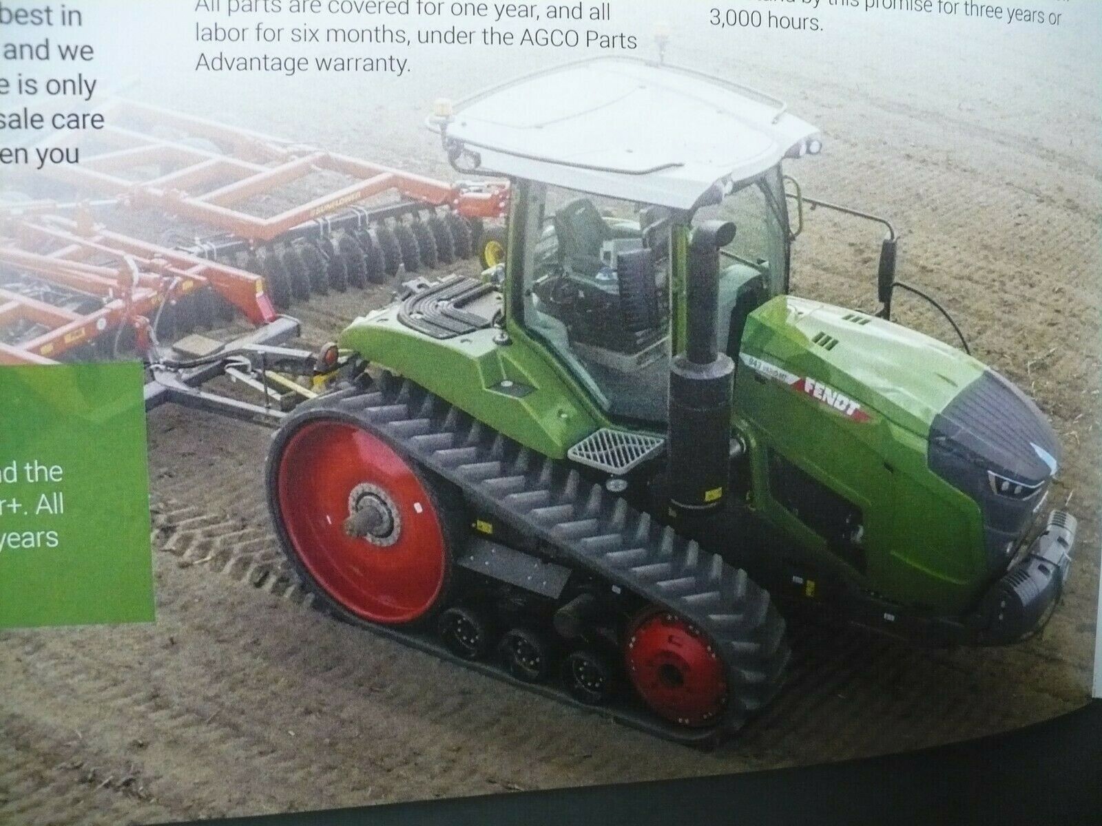 FENDT MODEL M/T 900 VARIO SERIES TRACTOR CRAWLER BROCHURE
