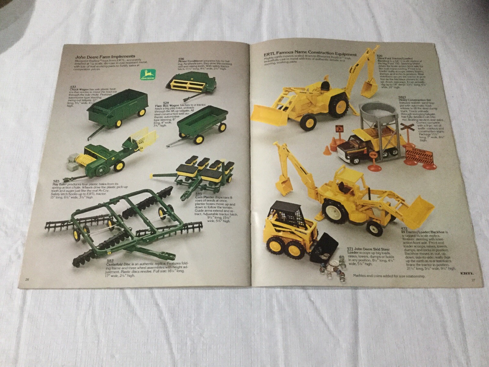 Joseph L. Ertl Steel And Die- Cast Toys 32 Pages Sales Brochure