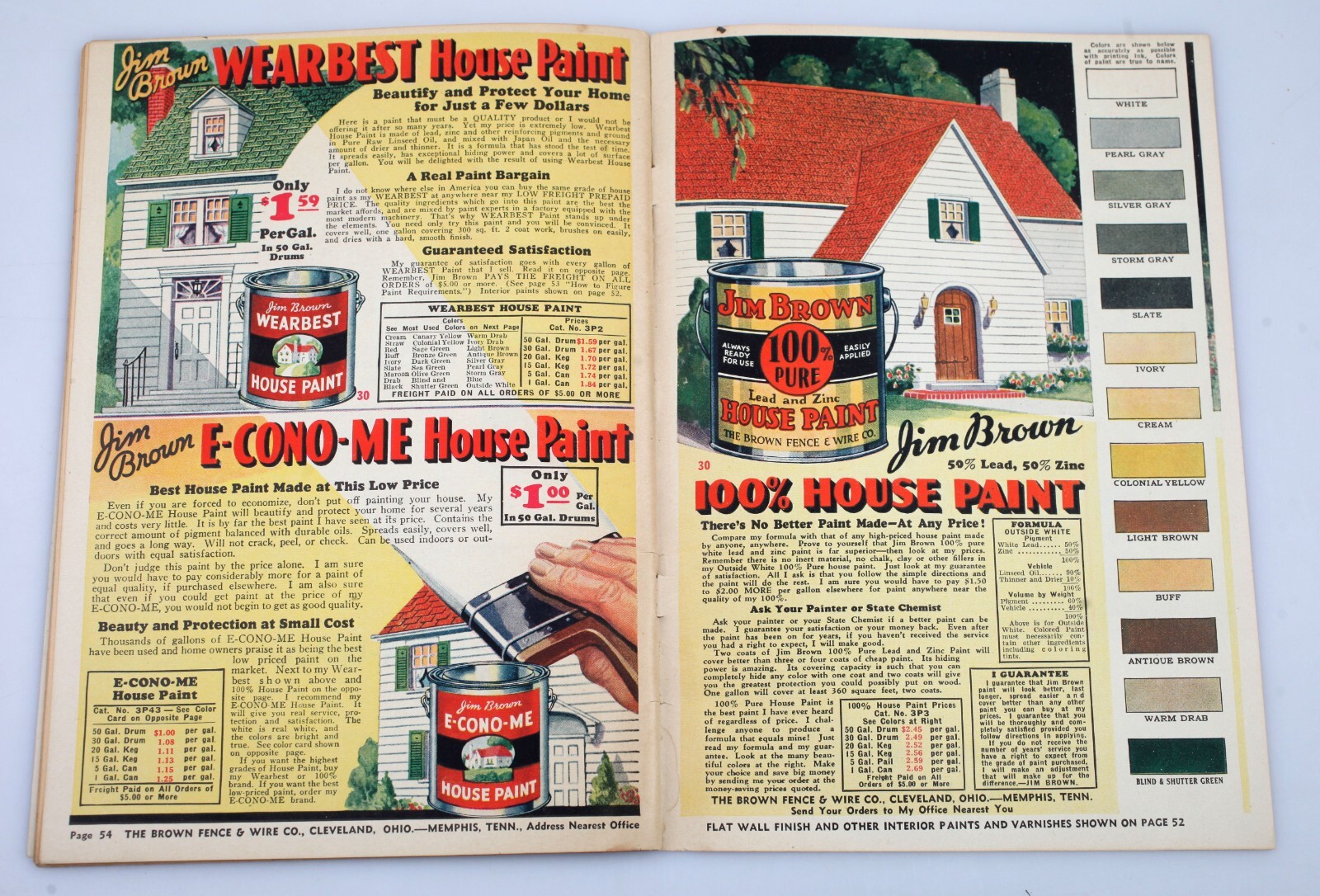 1930s Jim Brown&rsquo;s Fence & Wire Bargain Book Farm Supply Catalog Cleveland