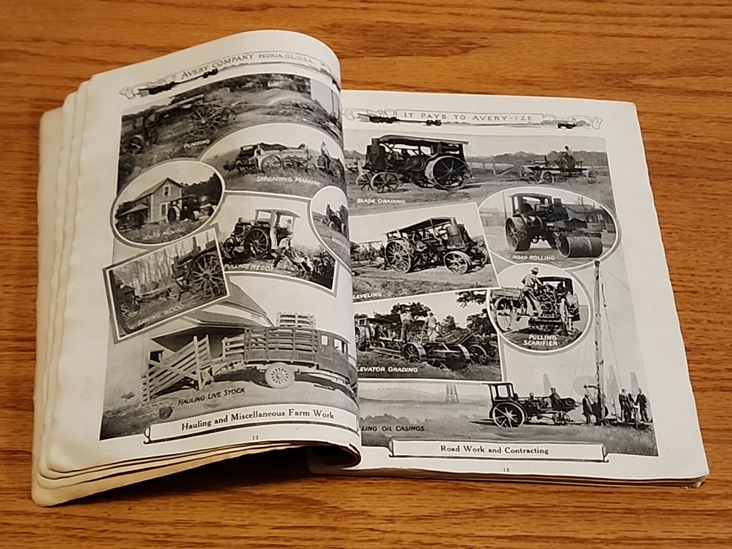1921 Avery Engine Thrasher Tractor Dealer Catalog Brochure Peoria IL 96 Pages