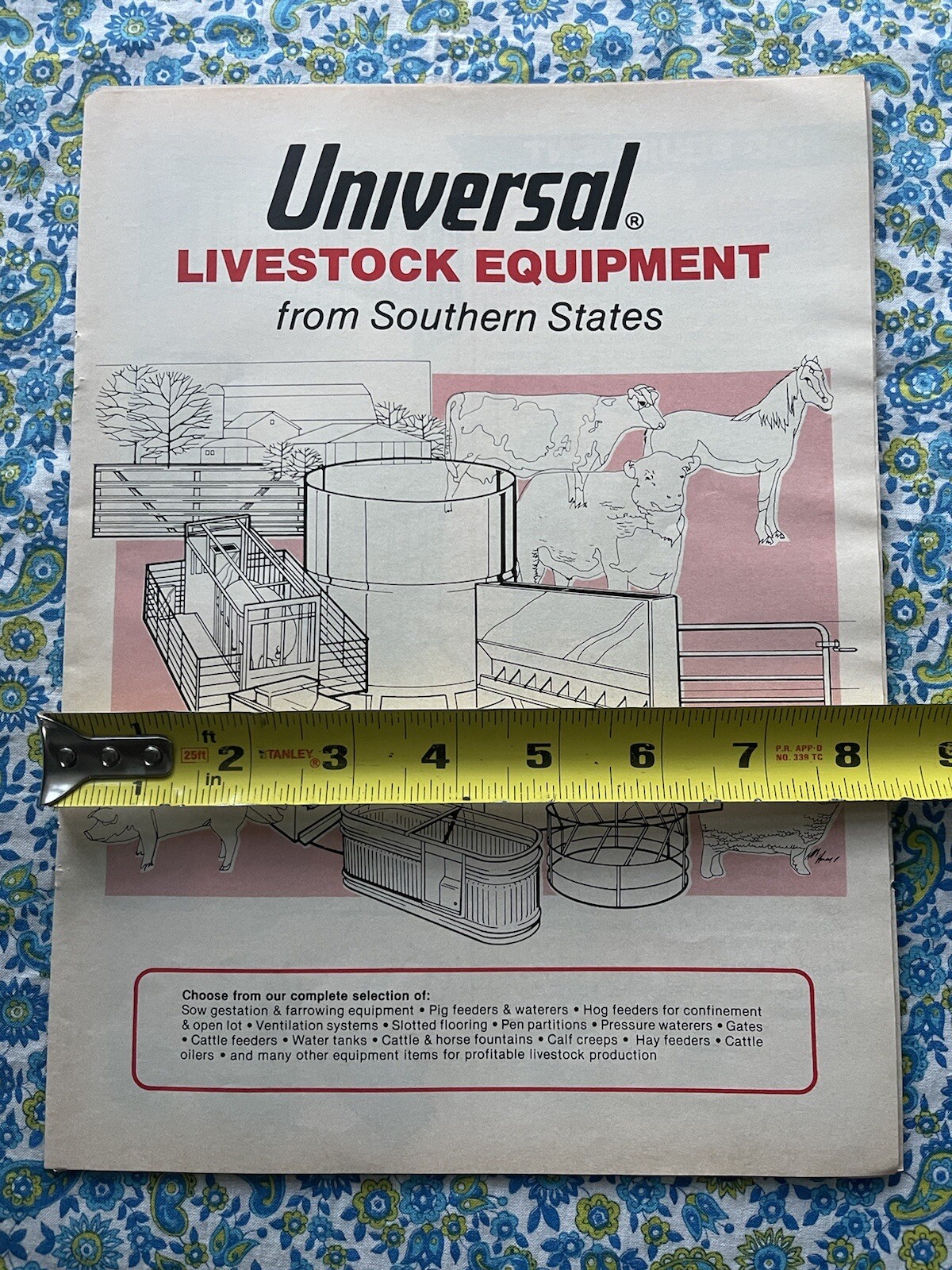 Vintage 1981 Southern States Universal Livestock Equipment Print Ad
