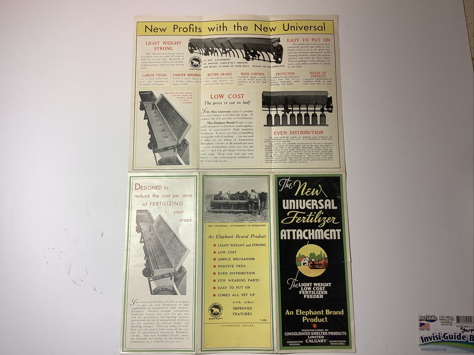 ELEPHANT BRAND THE NEW UNIVERSAL FERTILIZER ATTACHMENT POCKET BROCHURE