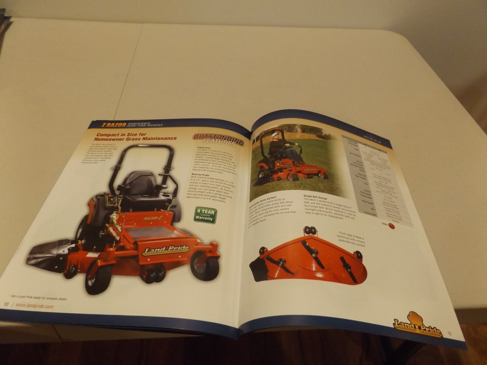 LAND PRIDE ZERO TURN MOWERS, 8/9/13